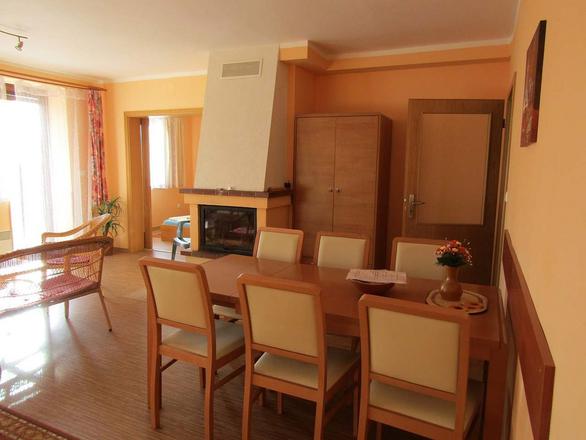 apartm&aacute;n TŘI ob&yacute;vac&iacute; m&iacute;stnost s j&iacute;deln&iacute;m stolem